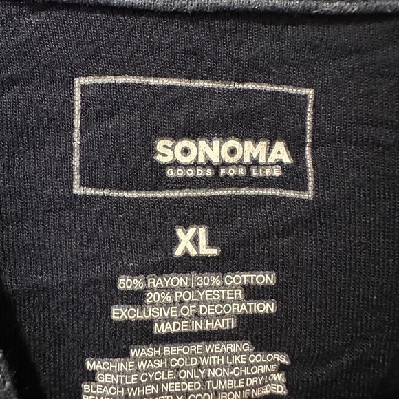 Sonoma Goods For Life Mens XL Blue Speckled Pullover Hoodie - Picture 2 of 3